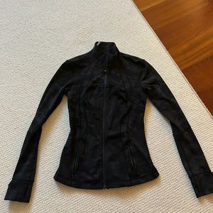 LULULEMON BLACK CAMO DEFINE JACKET SIZE 4